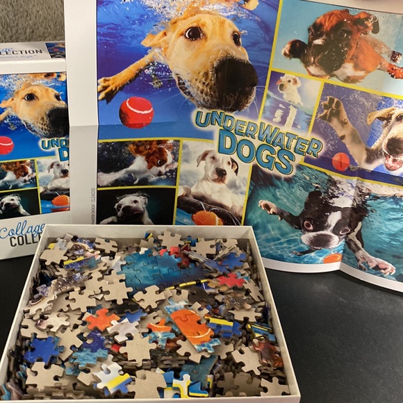 1000 piece puzzle. Underwater Dogs. - Picture 3 of 3